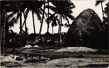 PC MALAYSIA, PENANG, OIL MILL, VINTAGE REAL PHOTO POSTCARD (b979) picture