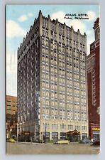 Tulsa OK-Oklahoma, Adams Hotel, Advertising, Antique, Vintage c1955 Postcard picture