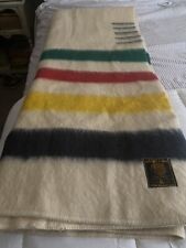 Vintage Early’s Witney Point Wool Blanket 5 Point Huge 94” X 82” Made In England picture
