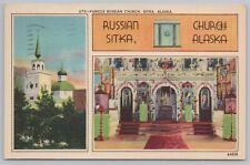 Famous Russian Church~Sitka Alaska~PM 1949 Postcard picture