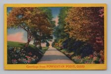 Postcard Greetings from Powhatan Point Ohio c1962 picture