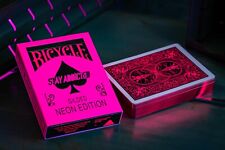 Gilded Bicycle NEON Pink Edition Playing Card UV-GLOW Deck Holo#Seal300 picture