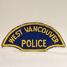 Obsolete Police Badge Patch West Vancouver British Columbia Canada picture