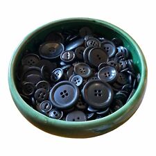 Lot Of 500 Black  Round Sewing  Buttons Mixture Size, Style - Vintage To Now picture