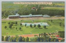 Vtg Post Card Aerial View of Saratoga Race Track, Saratoga Springs, N.Y. F49 picture