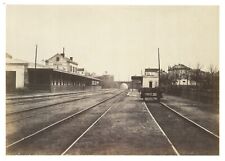 Postcard Railroad Station Enghien 1855 Trains old reprint Landscapes & Monuments picture