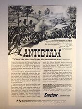 1961 Vintage Ad Original Antietam Battle/Sinclair Oil Bruce Catton  picture