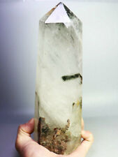 3.45lb Natural Red / Green Ghost Quartz Crystal Obelisk Wand Point Healing picture