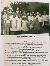 1914 Bradley Farm Bradenville PA Family Reunion Black and White Picture Scan picture