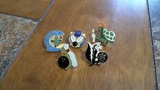 Vintage Bowling WBA Enamel Lapel Hat Pins, Lot of 5 picture