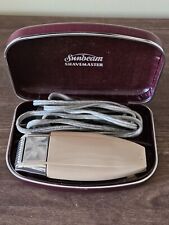 Vintage Sunbeam Shavemaster Model-S 1947 WORKS Light Brown w Case, Box, Manual picture