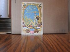 4th of July Copyright 1908 R Sanders NY Vintage Embossed Divided Back Post Card picture