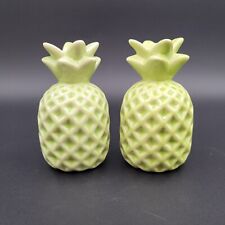 Set of Two Green Pineapples Decor Figurines picture