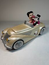 Vintage Betty Boop & Bimbo Bed Of Roses Pink Convertible Limo Trinket Box #99 picture