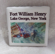 FORT WILLIAM HENRY - LAKE GEORGE, NY ~ Ceramic Souvenir Refrigerator Magnet picture