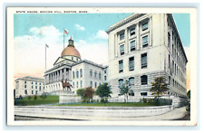 1924 State House Beacon Hill Boston MA Early Posted Exterior View picture