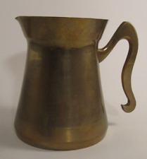 Vintage Made in India Heavy Brass Pitcher picture