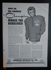 1964 Champion Knitwear CO Rochester NY Hoody Hoodie print ad Pacific University picture
