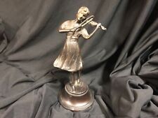 Bronze sculpture Girl Playing the Violin by the Italian Fonderia Lancini picture