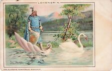 Vintage Postcard Artist Signed J Nystrom Parsifal Swan From Lohengrin Opera 558 picture