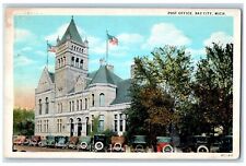 c1920s Post Office Exterior Roadside Bay City Michigan MI Unposted Postcard picture