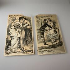 Victorian Advertising Trade Cards Smith Brothers Pure Borax picture