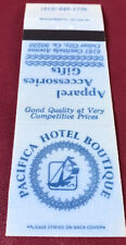 Matchbook Cover Pacifica Hotel Boutique Culver City California picture