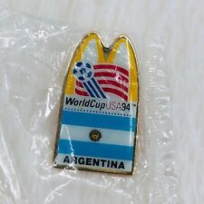 Vtg 1994 Argentina World Cup McDonalds Enamel Lapel Pin USA 94 Sealed picture