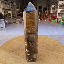 430g WOW Natural Rare Pietersite Crystal Obelisk Quartz Tower Point Healing picture