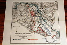 1887 VINTAGE CIVIL WAR MAP-FIELD OF FREDERICKSBURG-ARMY POSITIONS-DECEMBER 1862 picture