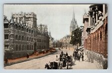 Oxford College, Oxford, England, Cathedral, Vintage Postcard picture