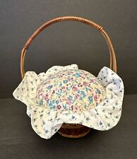 Vintage Basket Sewing Pin Cushion, 7.5”H picture