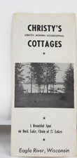 Christy's Cottages Brochure. On Duck Lake. Eagle River, Wisconsin. picture