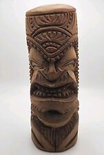 Hand Carved Wooden Tiki Totem Statue 7.75