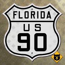 Florida US Route 90 highway shield road sign Tallahassee Jacksonville 16 in. picture