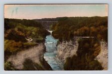 Castile NY-New York, Middle Falls, Inspiration Point, Vintage c1951 Postcard picture