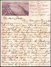 1888 Harbor Springs Michigan - Harbor Point Resort - Rare Letter Head Bill picture