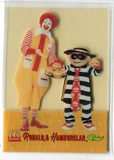 1996 Classic McDonald's Ronald & Hamburglar Clear Acetate Insert #MC10 yellowing picture