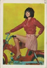 1970 WOMAN & MOTORCYCLE CALENDAR 10.75 x 8 cm (4.5