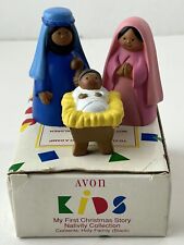 1993 Avon Kids My First Christmas Story Nativity Black Holy Family Mary Jesus picture
