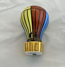  La Gloriette Limoges Hot Air Balloon Colorful Porcelain Trinket Box France 3