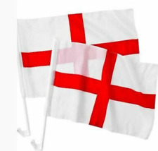 20 x England Car Flags for Car Window World Cup 2022- St Georges Car Flag picture