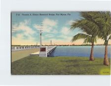 Postcard Thomas A. Edison Memorial Bridge Fort Myers Florida USA picture