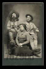 Excellent Pueblo Colorado Group Western Ranchers Cowboys, Armed 1890s Photo Rare picture