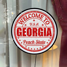 Usa Georgia Peach State Neon Sign Bar Store Poster Light Wall Decor 12