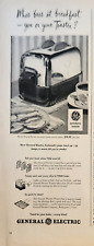 1947 General Electric toaster vintage ad whos boss at breakfast picture