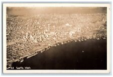Seattle Washington WA Postcard RPPC Photo Aerial View c1940's Unposted Vintage picture