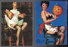 2 1993 GIL ELVGREN'S CALENDAR PINUPS GIRLS COMIC IMAGES TRADING CARD #58 & #73 picture