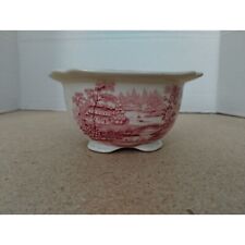 Royal Staffordshire England Red on Ivory Clarice Cliff 