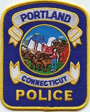 PORTLAND CONNECTICUT CT Colorful POLICE PATCH picture